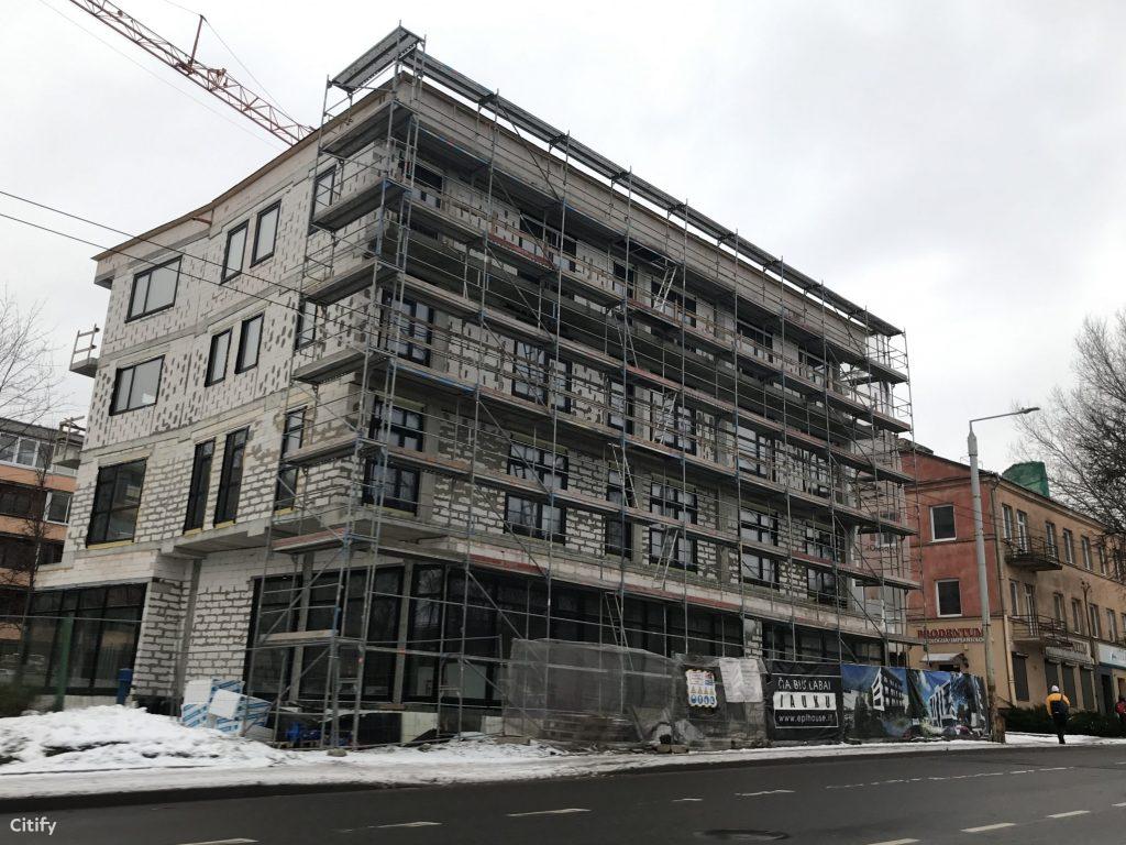 Star House (Kalvarijų g. 126A) - Multi apartment - construction photos