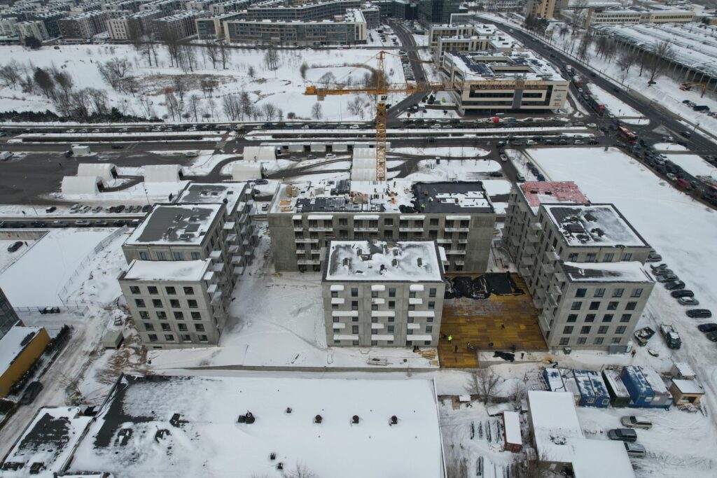 Ozo gama (Kalvarijų g. 204B) - Viešbutis, Daugiabutis - statybų nuotraukos