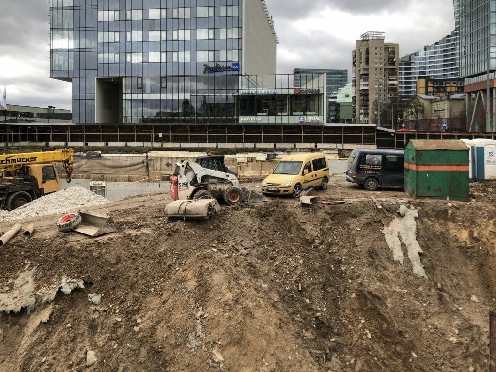 Artery (Konstitucijos pr. 18B) - Biroju centrs - būvdarbu attēli