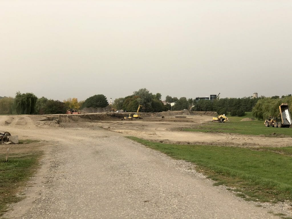 Mokslo sala (Karaliaus Mindaugo pr. 50) - Museum - construction photos
