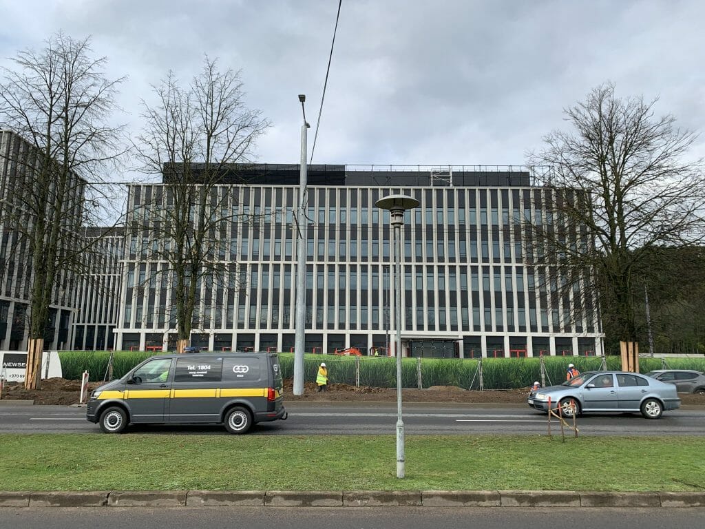 Business Garden Vilnius 1 etapas (Laisvės pr. 10) - Office center - construction photos