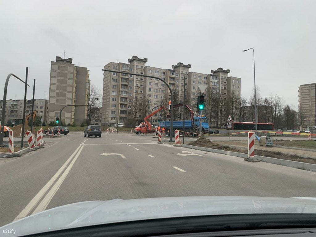 Baltų pr. ir Rasytės g. sankryža (Baltų pr., Rasytės g. ) - Ceļš - būvdarbu attēli