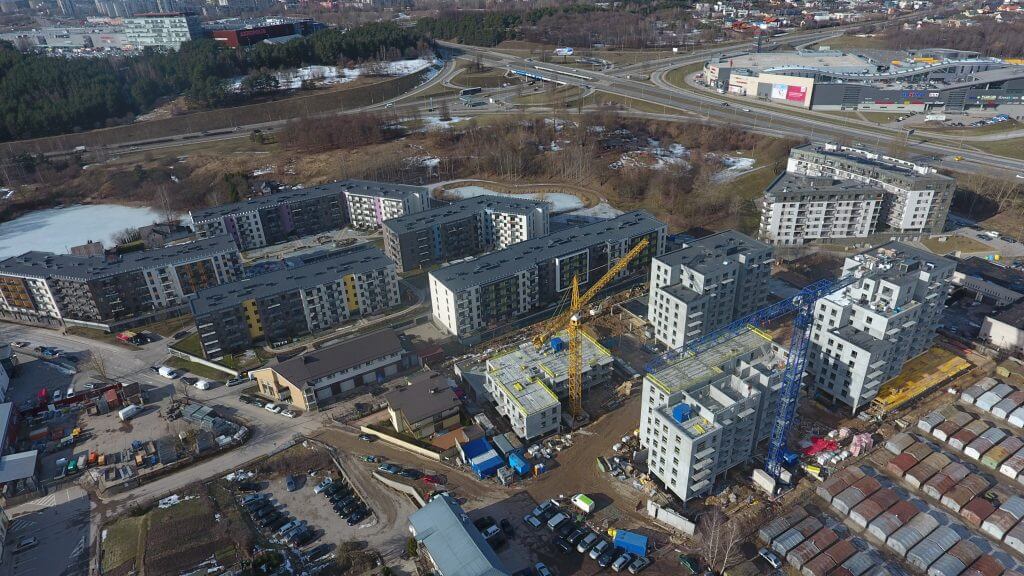 Linkmenų ežerai 3 etapas (Linkmenų g. 58) - Multi apartment - construction photos