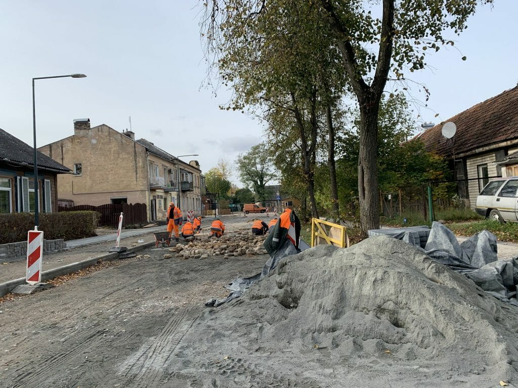Giedraičių ir S. Fino g. (Giedraičių g.) - Bike path, Street - construction photos