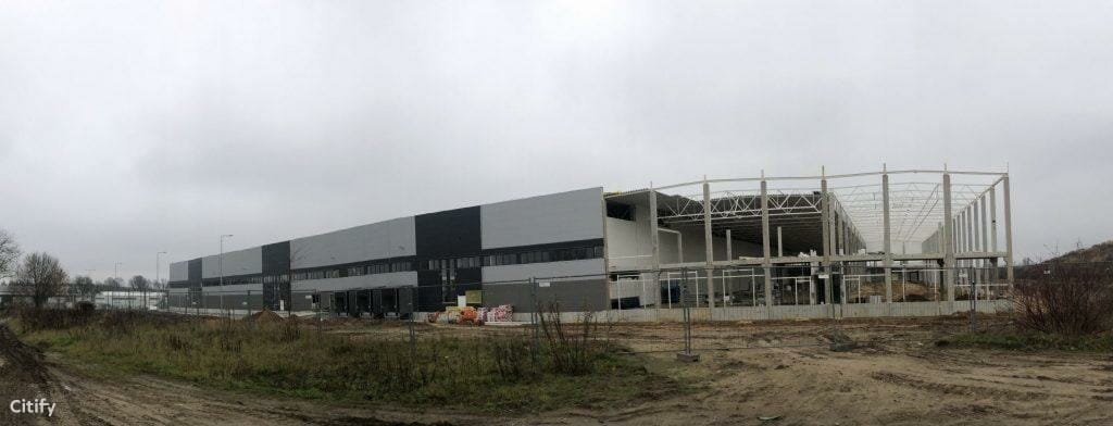 Liepkalnio industrinis parkas 4 etapas (Sodybų g. 30) - Sandėlys / Platinimo centras - statybų nuotraukos
