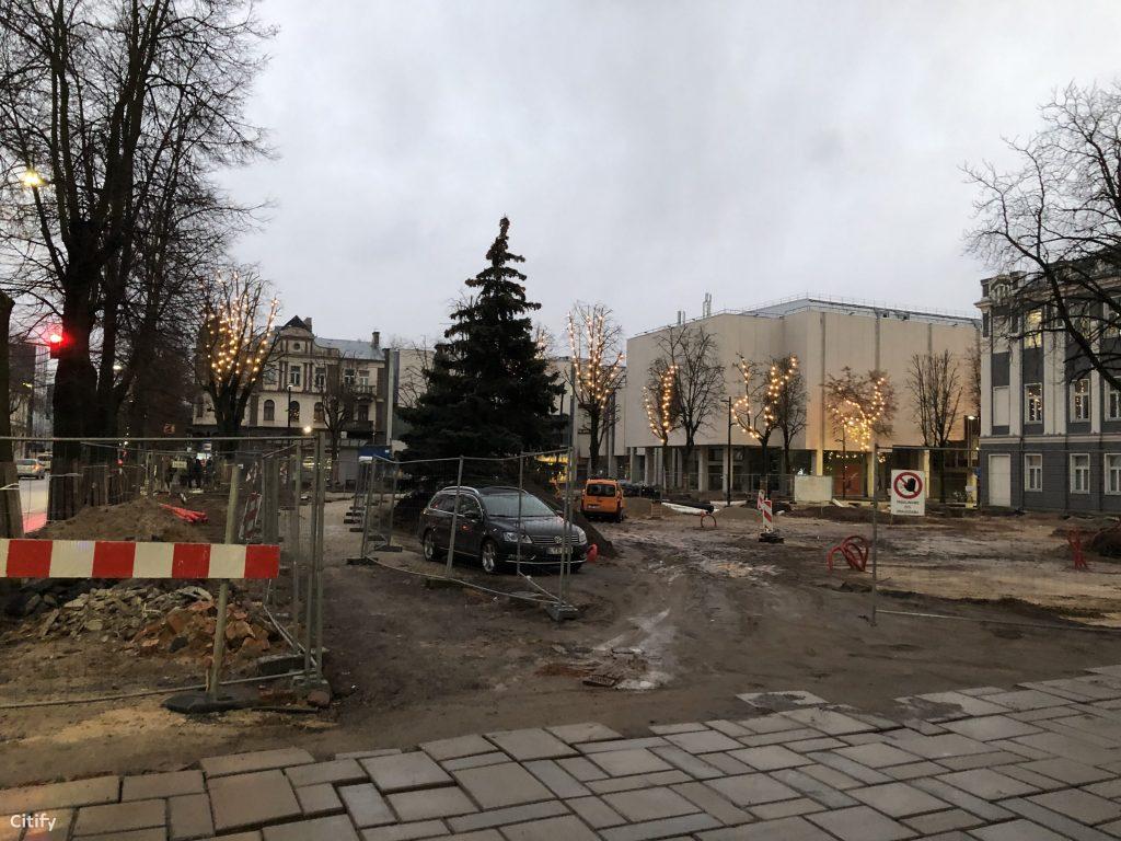 Studentų skveras (Vienybės a. 1) - Väljak - ehituse fotod