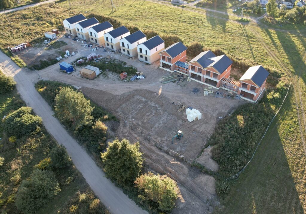 Kalnėnų namai (Keltų g. 10, 12, 18) - Row housing - construction photos