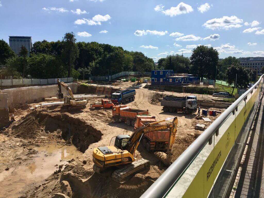 SEB administracinis (Gedimino Baravyko g. 4) - Biroju centrs - būvdarbu attēli