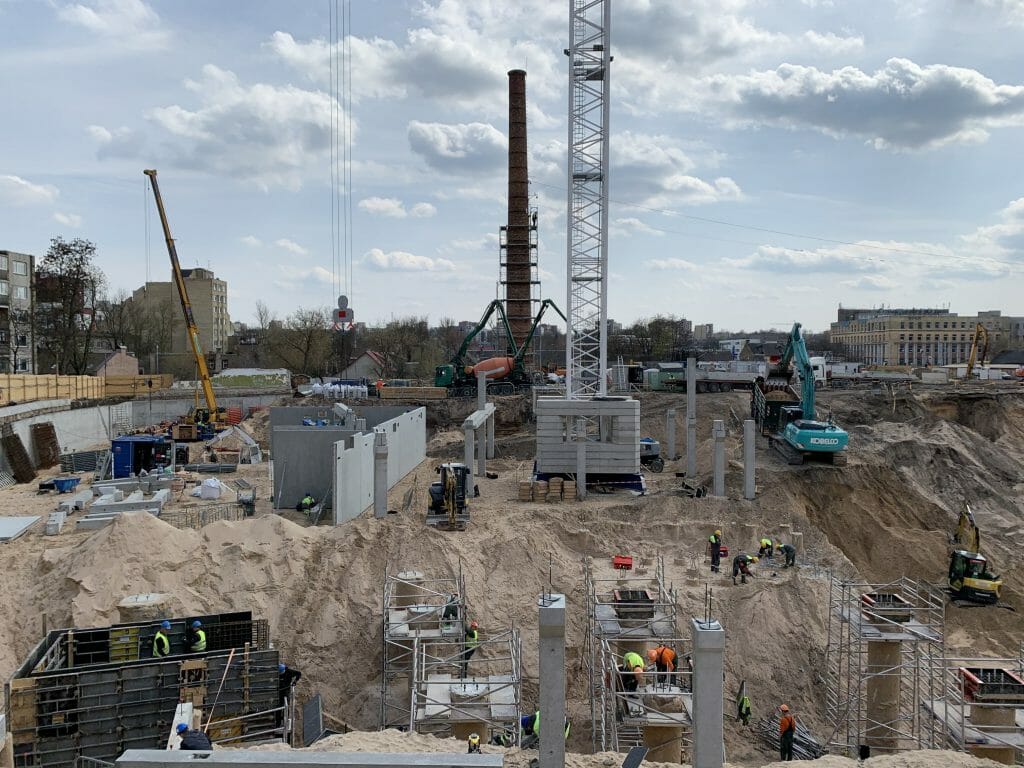 Cyber City 1 etapas (Švitrigailos g. 32) - Office center - construction photos