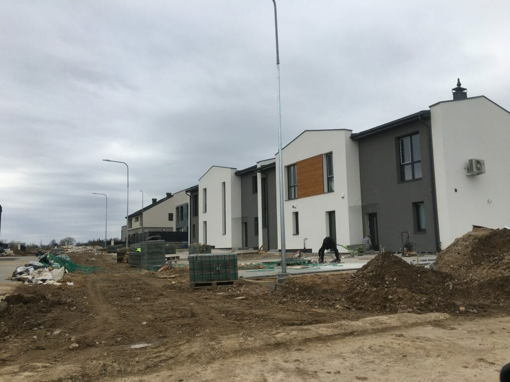 Kotedžai Kalnėnuose 2 etapas (Kroatų g.) - Row housing - construction photos