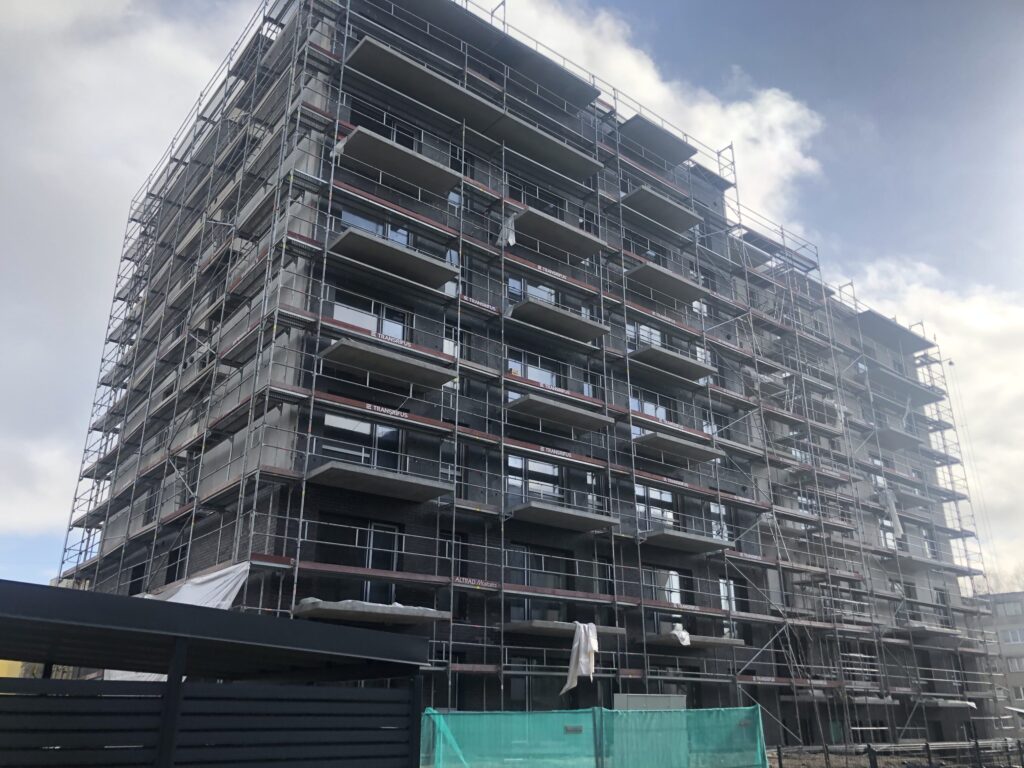 Klevų namai (Partizanų g. 34) - Multi apartment - construction photos