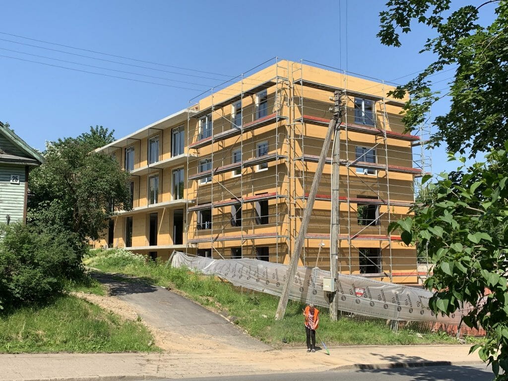 Pa Nauja (Panevėžio g. 23) - Multi apartment - construction photos