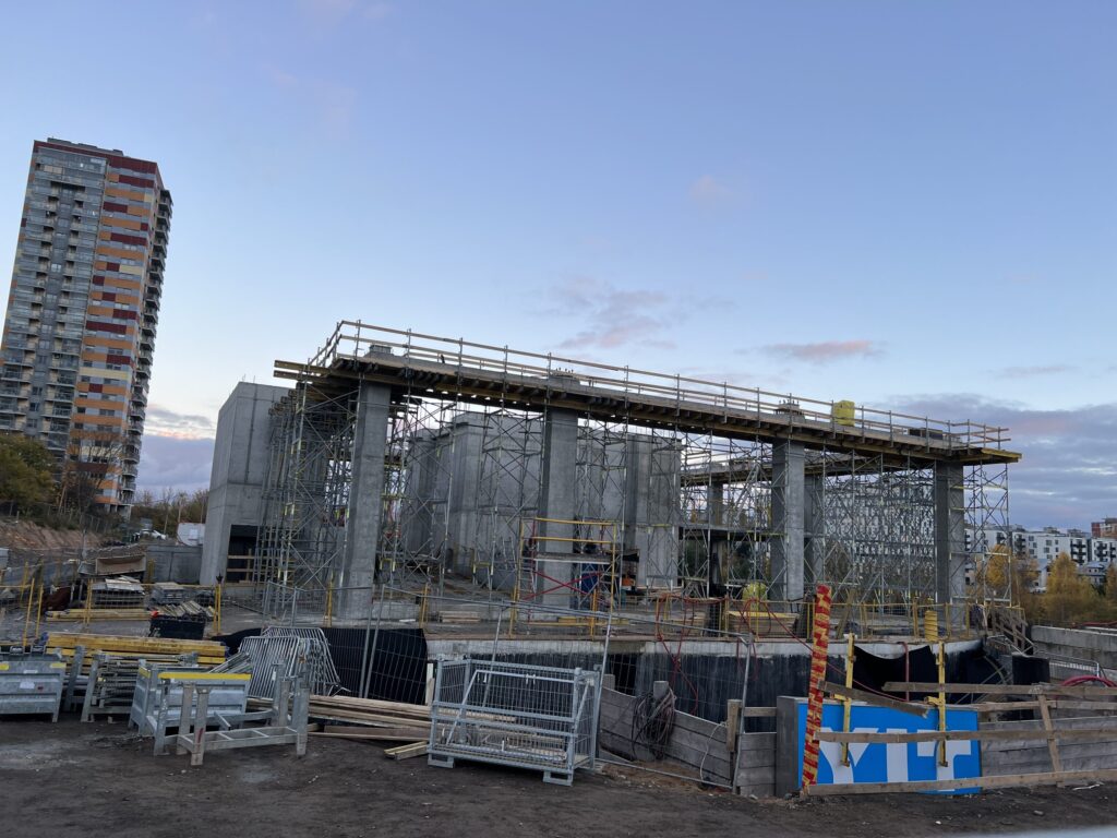 Sky Office (Spaudos g. 7) - Office center - construction photos