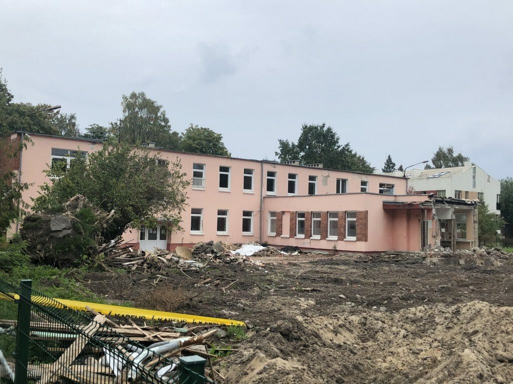 Vaikų darželis "Svirpliukas" (Liepų g. 43A) - Science institution - construction photos