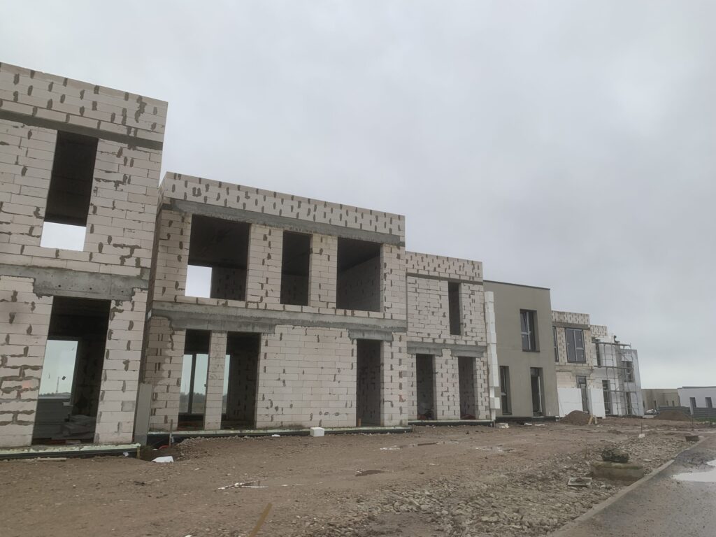 STALUPĖNAI (Stalupėnų g. 2, 4, 6, 6A, 8, 10, 12, 14, 16, 18, 20, 22, 24) - Row housing - construction photos