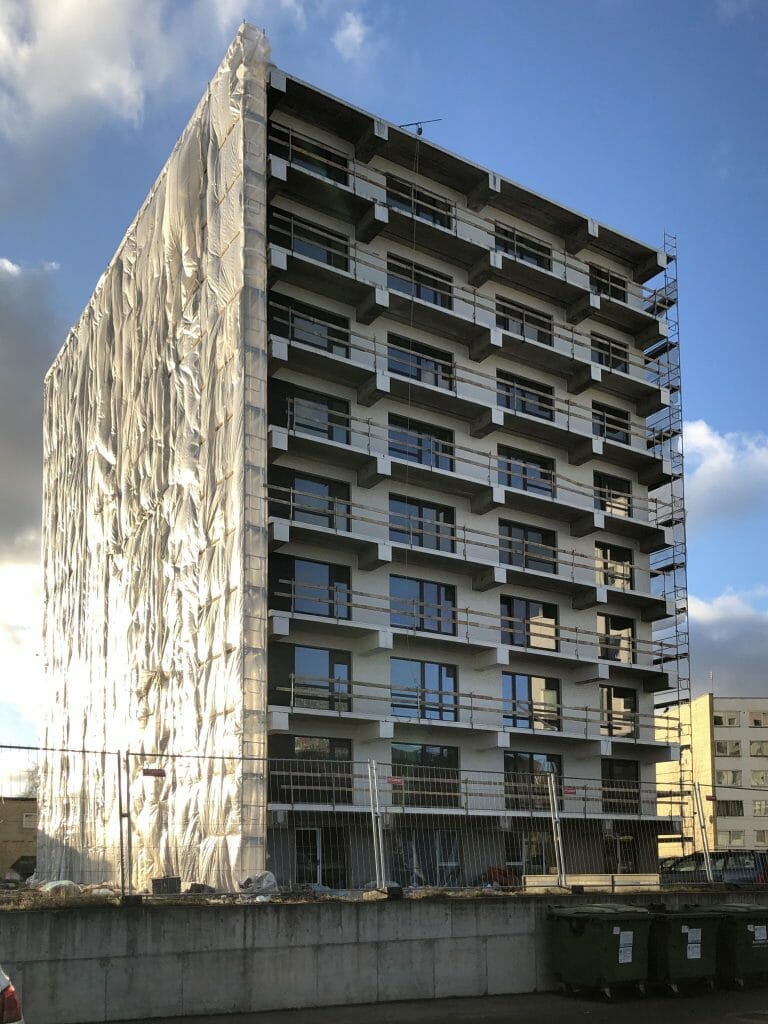 K9A (Kareivių g. 9A) - Multi apartment - construction photos