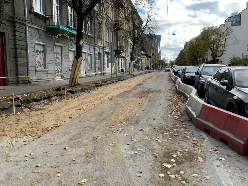 Algirdo g. dviračių takas (Algirdo g.) - Jalgrattatee, Tänav - ehituse fotod