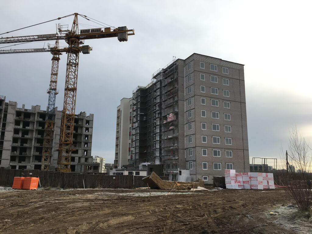 Leičių kiemas 1 etapas (Leičių g. 9) - Multi apartment - construction photos