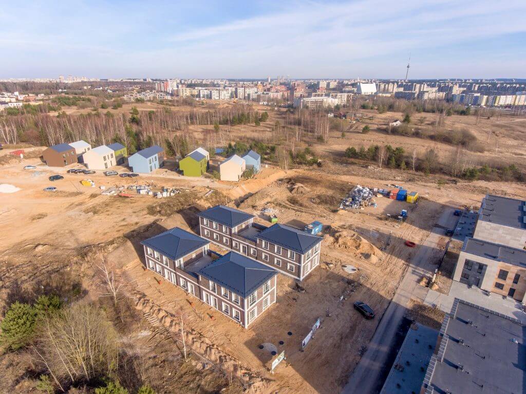 Sofa House 1 etapas (Pakarvių g. 6, 8) - Rindu mājas - būvdarbu attēli
