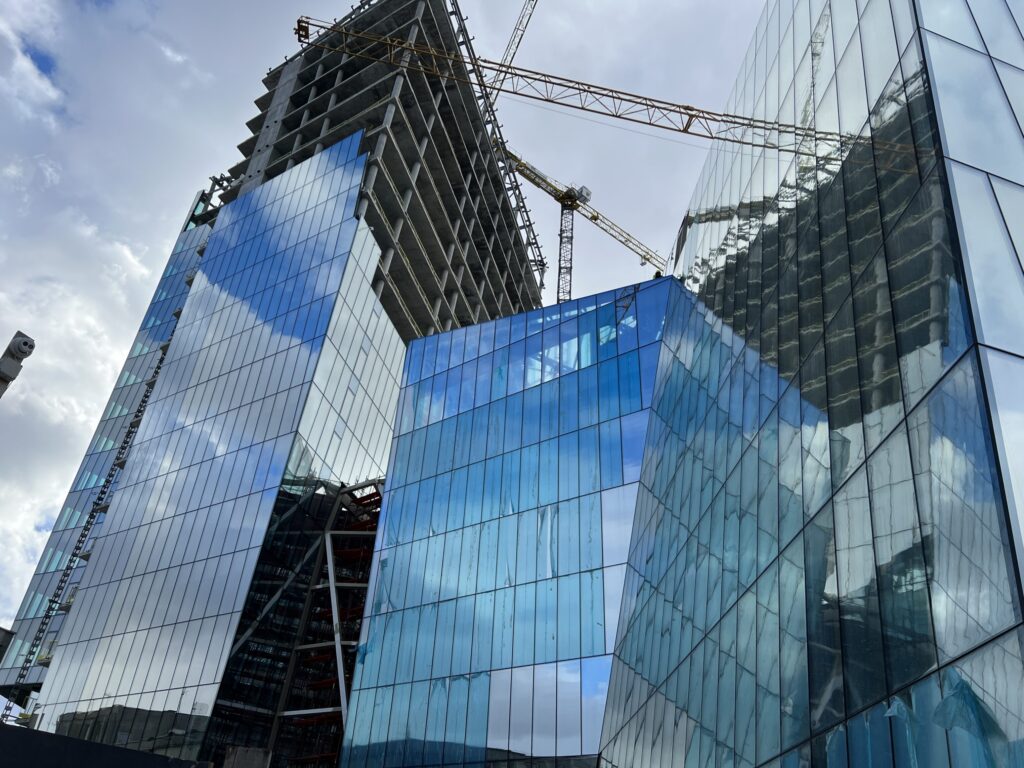 Artery (Konstitucijos pr. 18B) - Biroju centrs - būvdarbu attēli