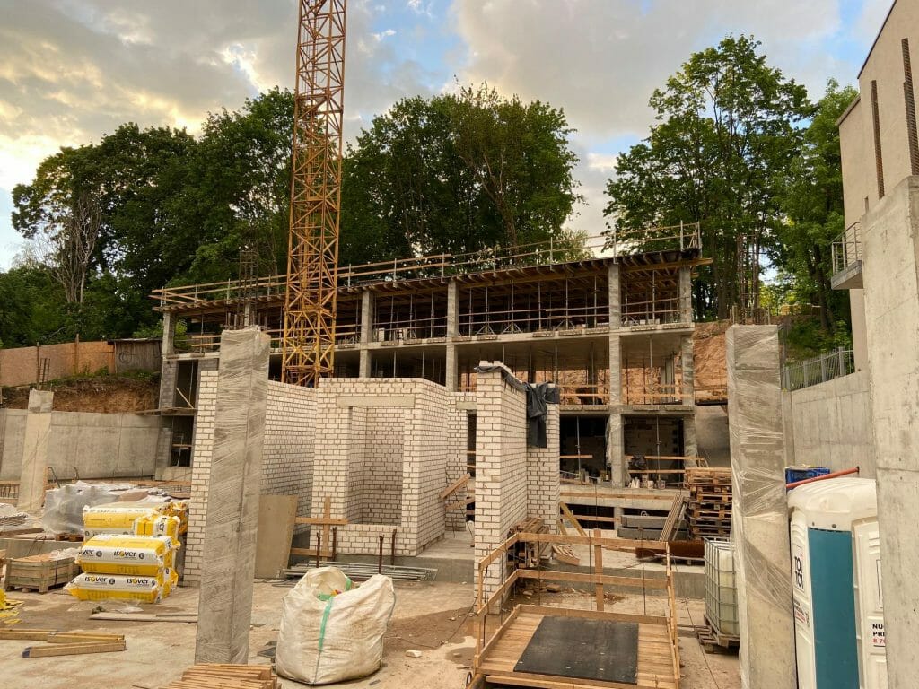 Vilniaus monmartras (Polocko g. 26) - Daudzdzīvokļu nams - būvdarbu attēli