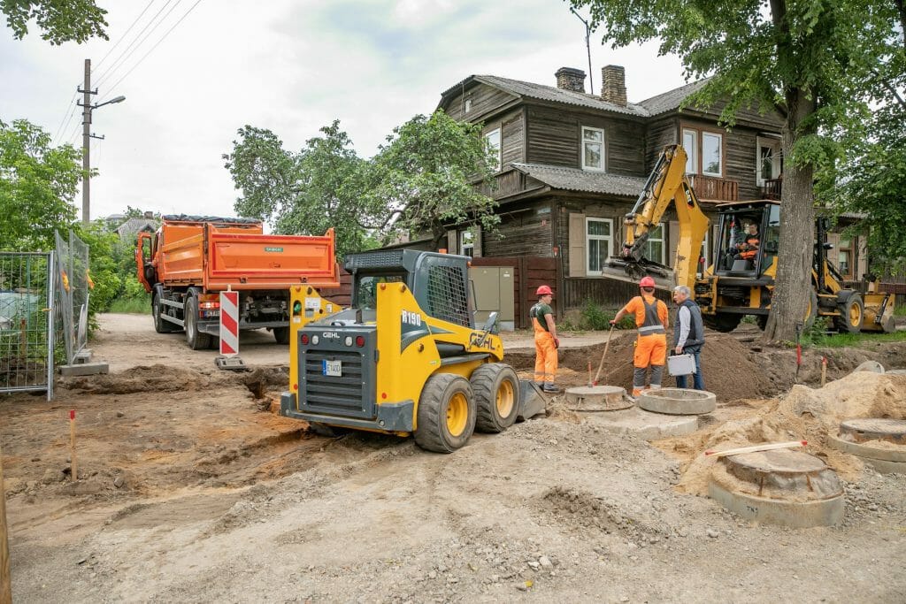 Giedraičių ir S. Fino g. (Giedraičių g.) - Bike path, Street - construction photos