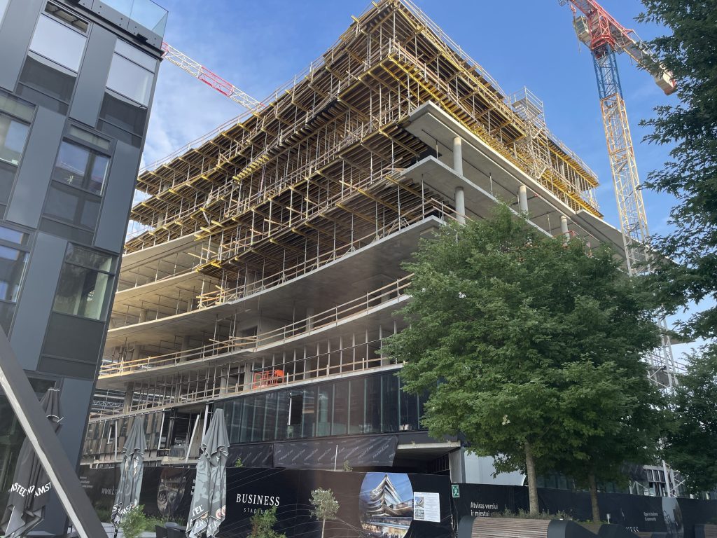Business Stadium Central (Rinktinės g. 3) - Verslo centras - statybų nuotraukos
