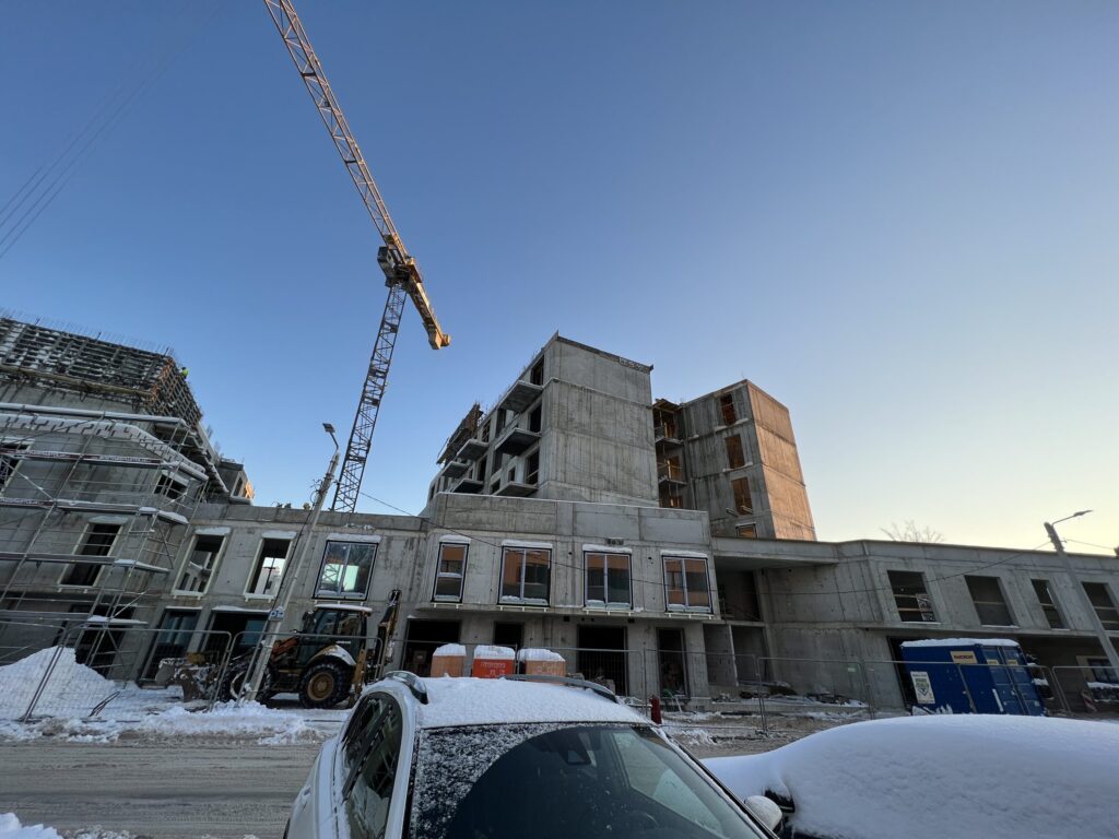 Žvėryno City (Paribio g. 12) - Multi apartment - construction photos