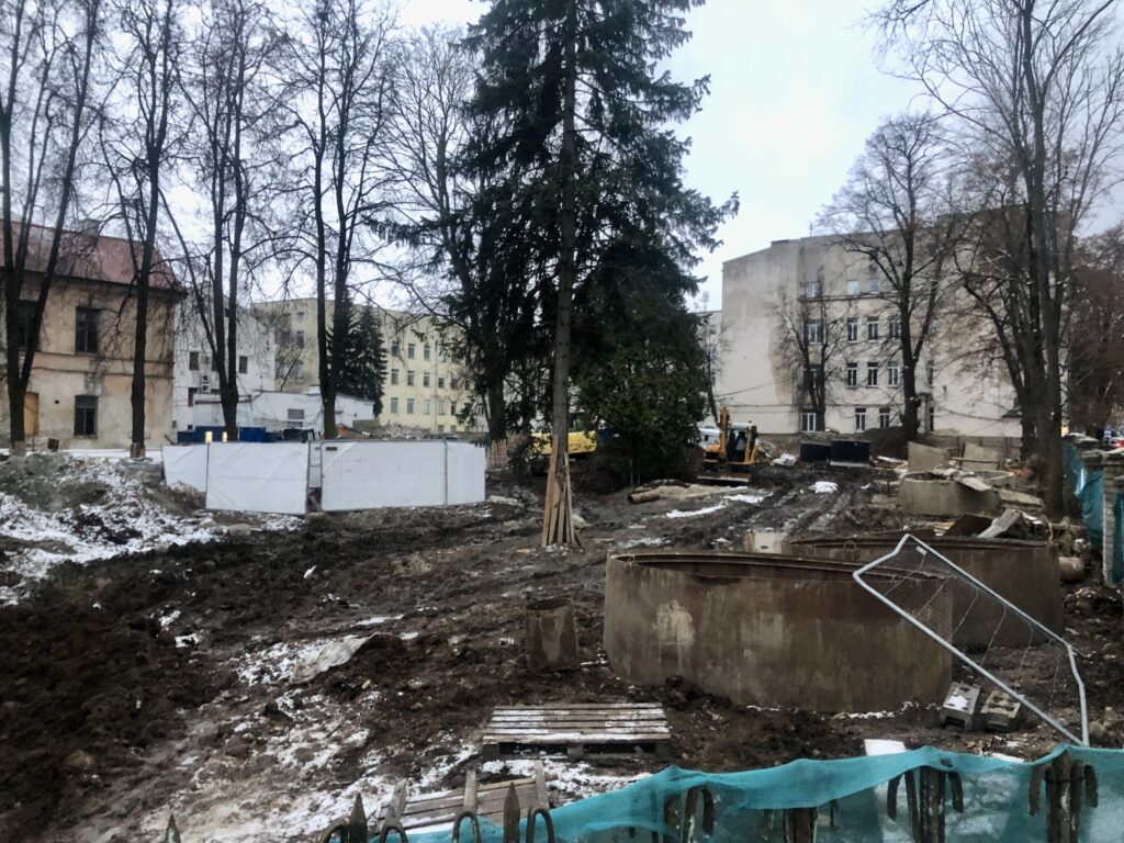 Radvilų valda (viešbutis) Žygimantų g. 3 (Žygimantų g. 3) - Hotel, Park - construction photos