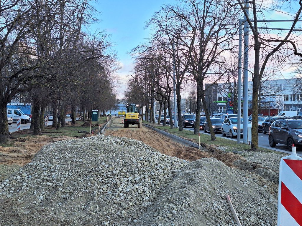 Žirmūnų g. dviračių takas nuo Kareivių g. iki LIDL (Žirmūnų g.) - Bike path - construction photos