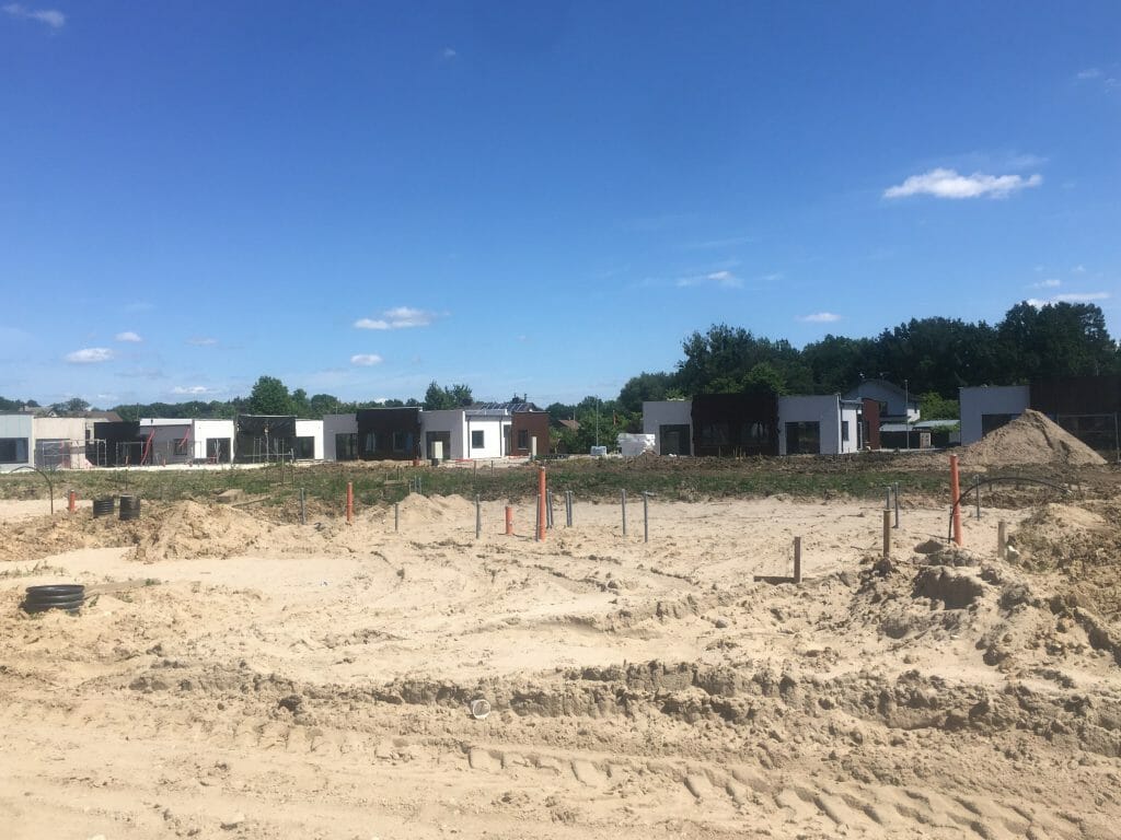 Vynuogyno namai (Varžupio g. 33A, 33B) - Row housing - construction photos