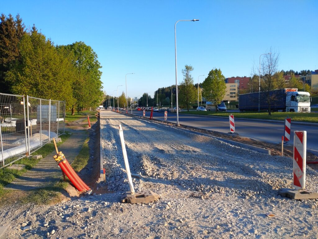 Baltupio g. dviračių takas iki Didlaukio g. (Baltupio g.) - Bike path - construction photos