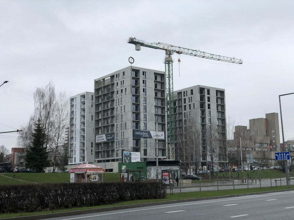 Viršuliškių stogai (Viršuliškių g. 38) - Multi apartment - construction photos