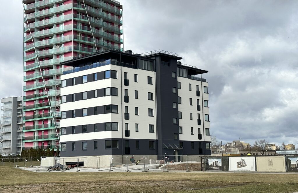 Ąžuolų namai (Verkių g. 48) - Multi apartment - construction photos