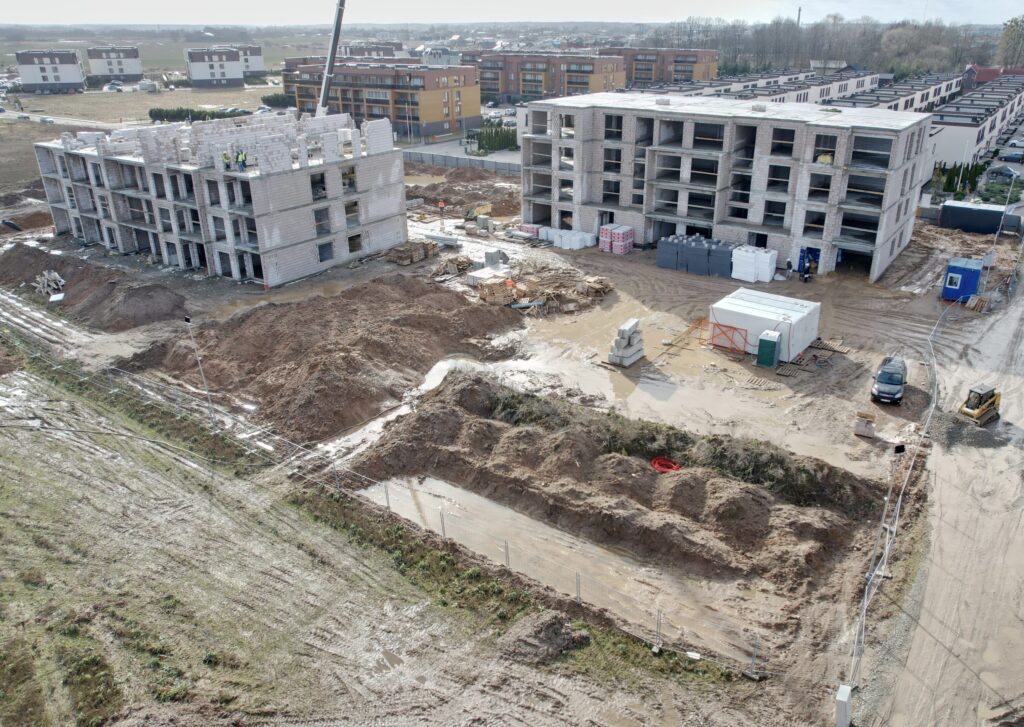 Namučiai 1 etapas (A, B namai) (Versmės g. 24) - Multi apartment - construction photos