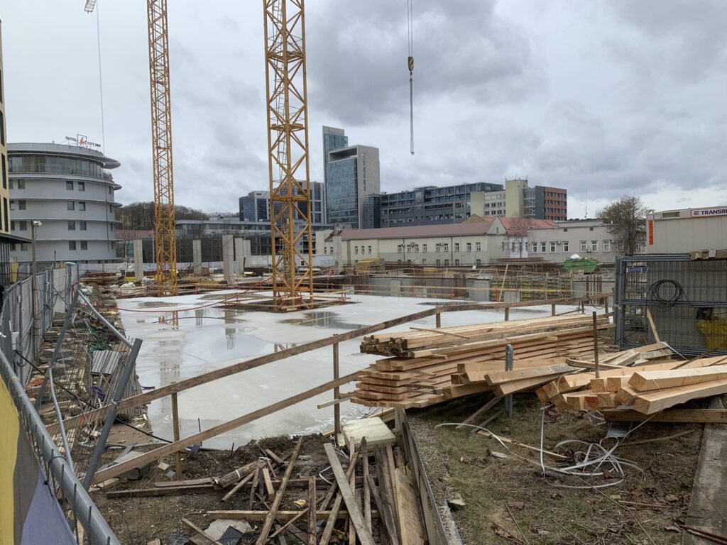 Yellowstone (J. Jasinskio g. 14) - Office center - construction photos