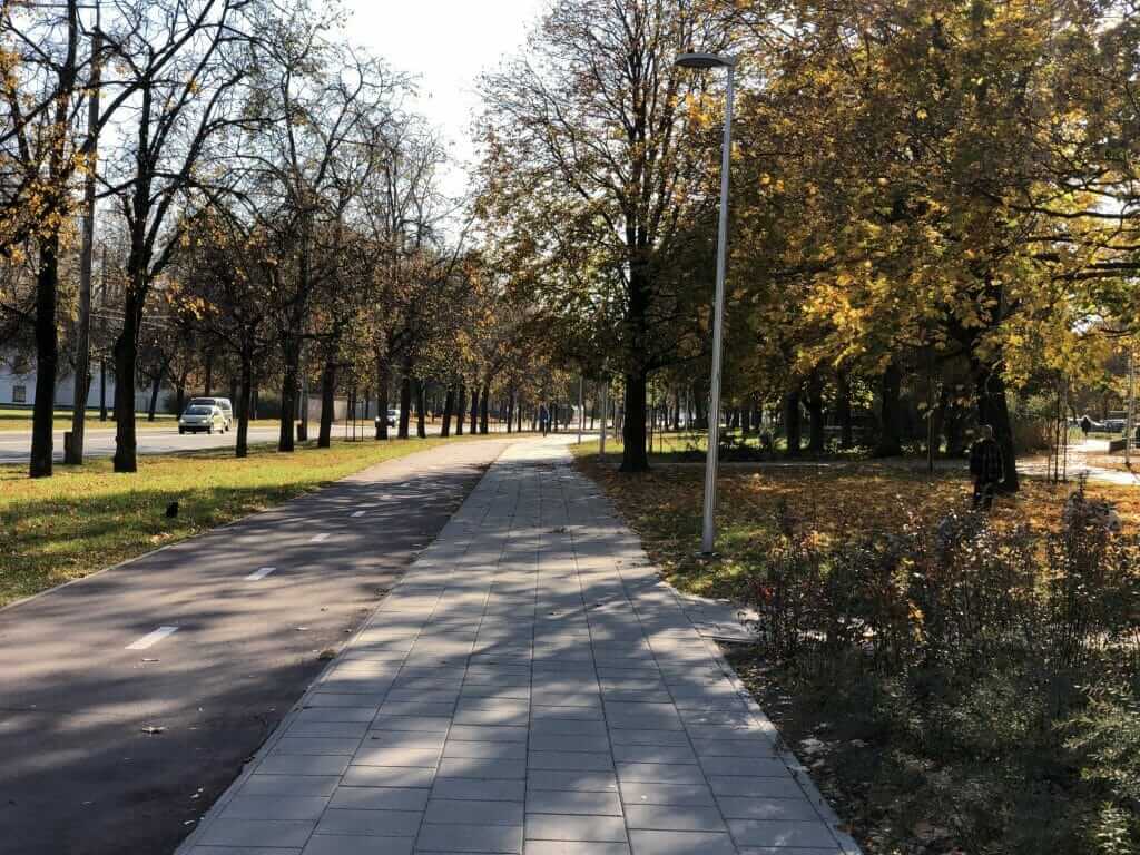 Žirmūnų trikampio modernizavimas (Tuskulėnų g.) - Bike path, Pedestrian path - construction photos