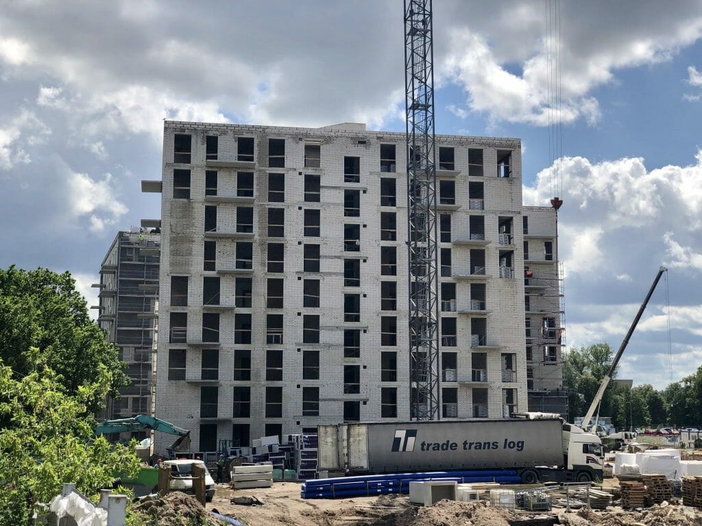 Centro rezidencija 3 etapas (Rinktinės g. 3) - Daugiabutis - statybų nuotraukos