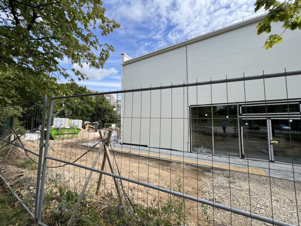 Vilijos darželio sporto salė (Taikos g. 15) - Sports arena - construction photos