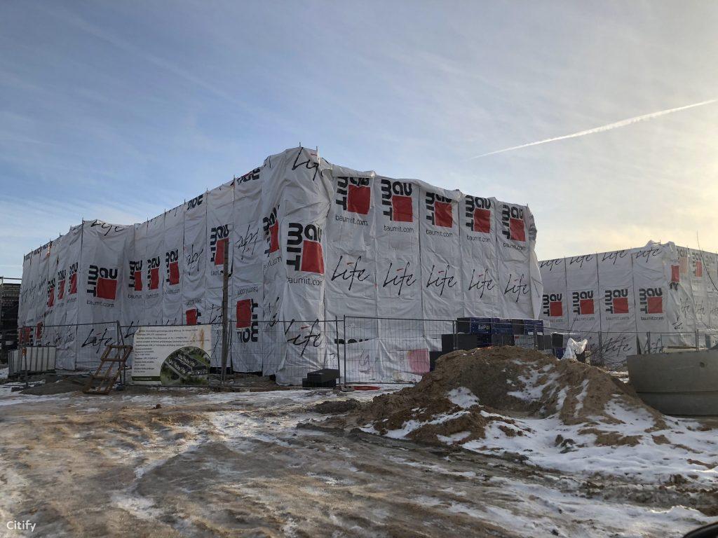 Bitėnų oazė 3 etapas (Bitėnų g. 3H) - Row housing - construction photos