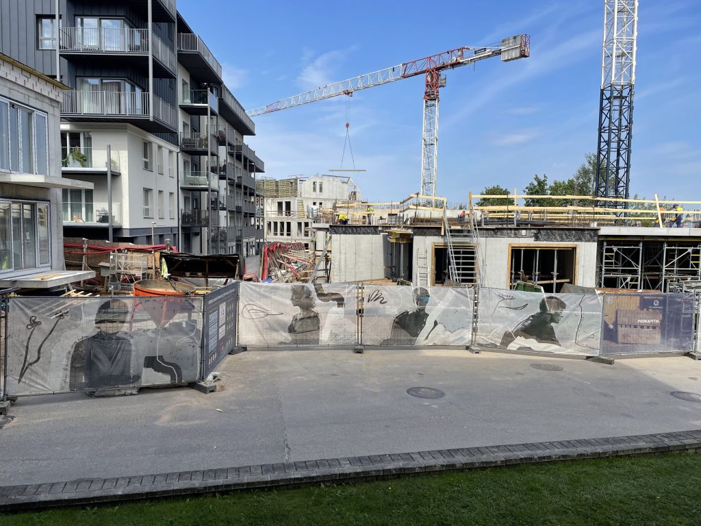 Miesto vilos (Aguonų g. 10) - Multi apartment - construction photos