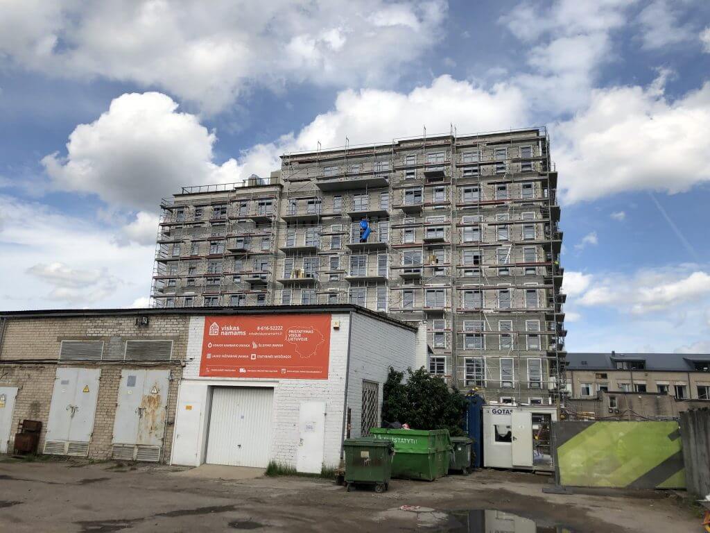 Miesto ritmu (Žalgirio g. 106A) - Multi apartment - construction photos