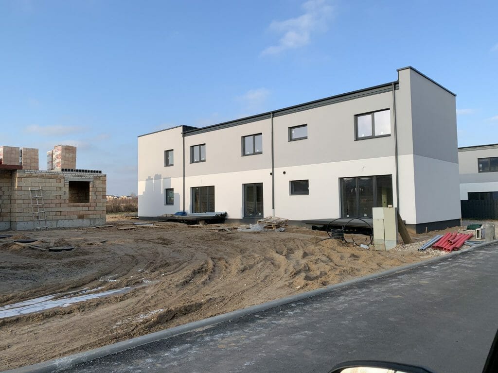 Gulbinų namai (Molėtų pl. 165) - Row housing - construction photos