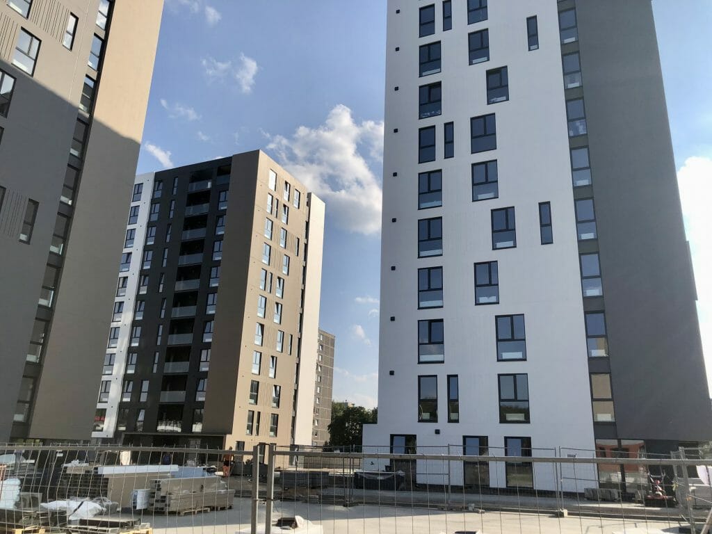 Viršuliškių stogai (Viršuliškių g. 38) - Multi apartment - construction photos