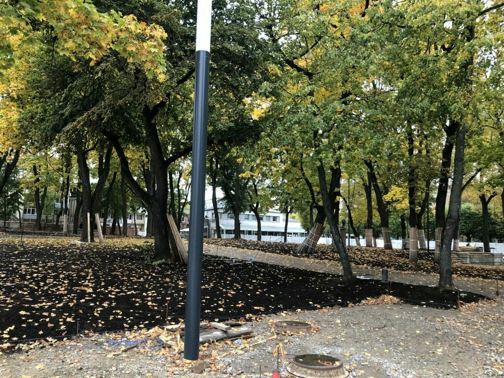 Miesto sodas (Laisvės al.) - Park - construction photos
