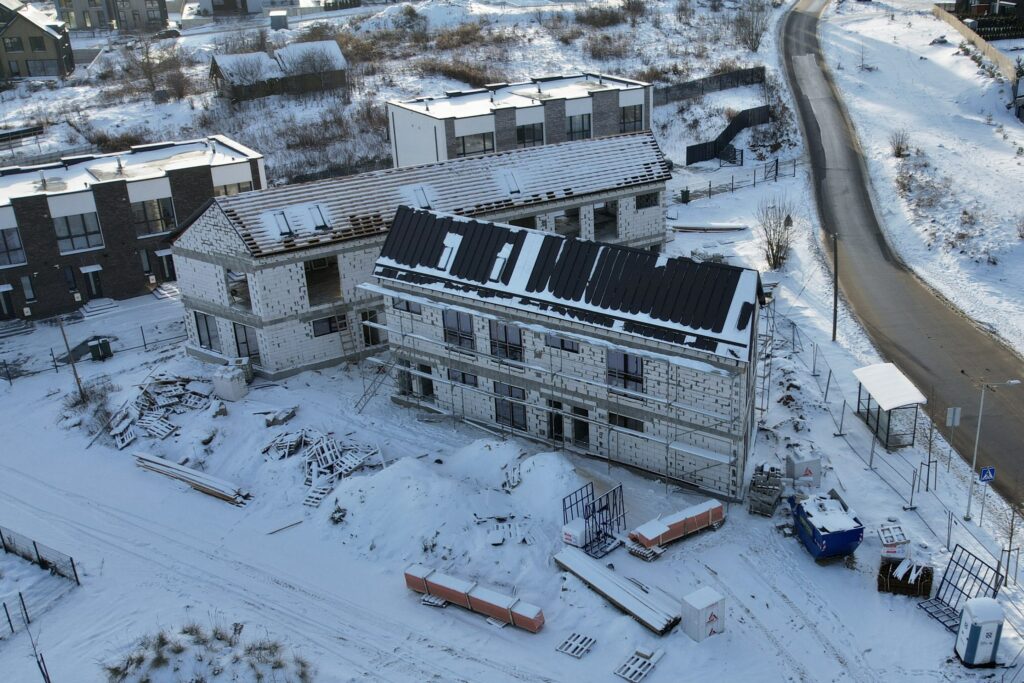 Prie skvero (Ašmenėlės g. 40) - Row housing - construction photos