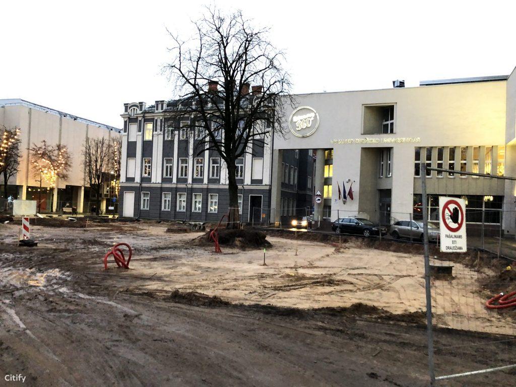 Studentų skveras (Vienybės a. 1) - Väljak - ehituse fotod