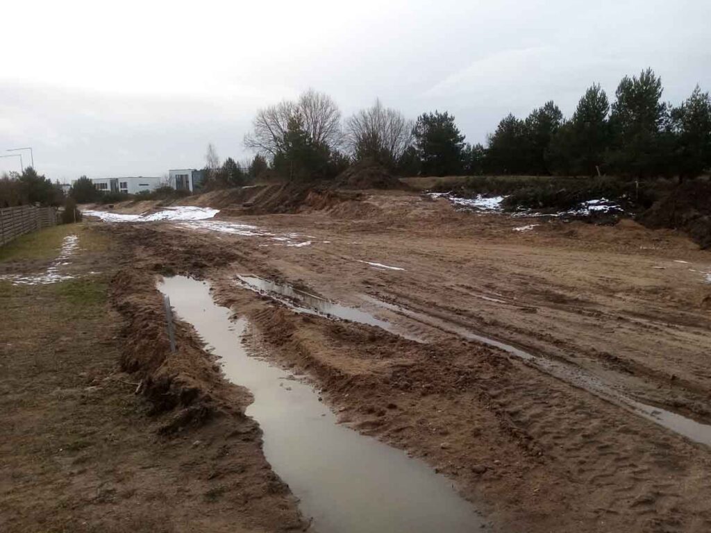 Gilužio g. (Gilužio g.) - Dviračių takas, Gatvė - statybų nuotraukos