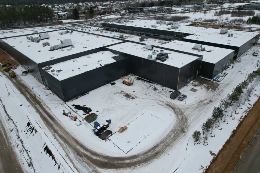 Prekybos parkas "Una" (Dangeručio g. 1) - Shopping center - construction photos