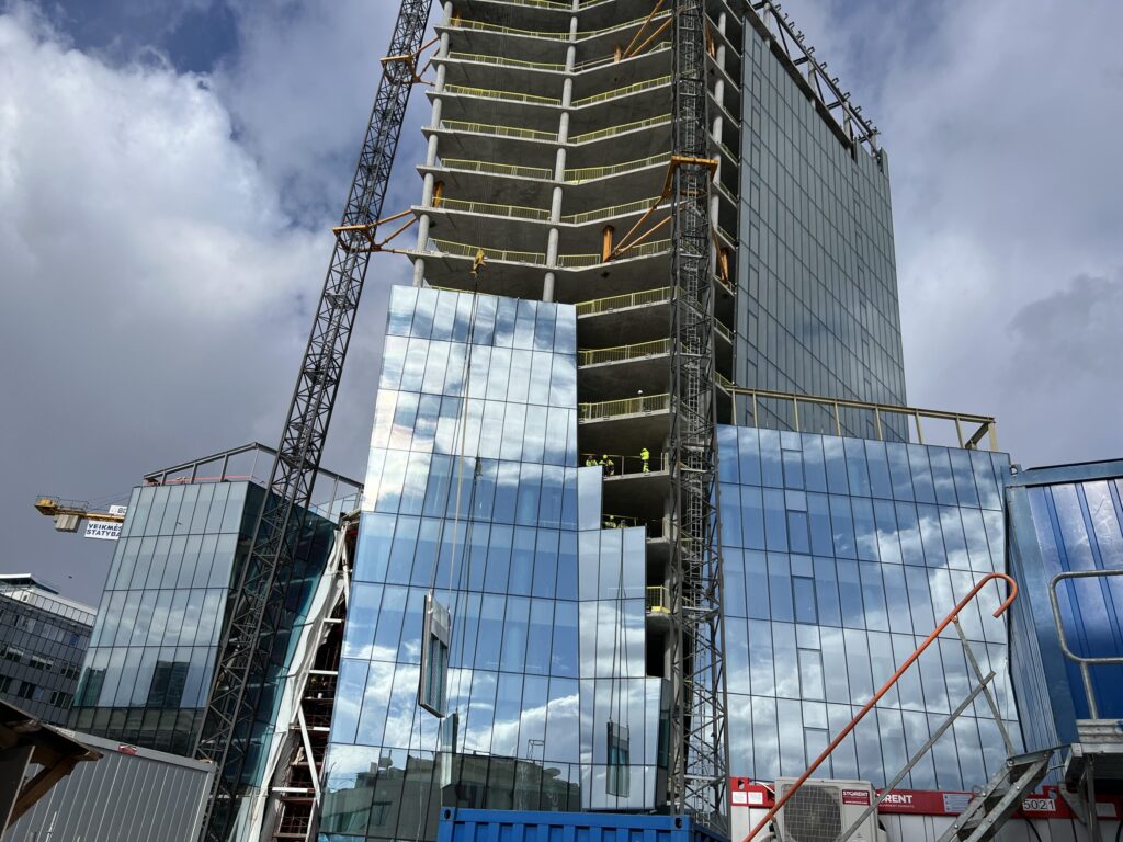 Artery (Konstitucijos pr. 18B) - Biroju centrs - būvdarbu attēli